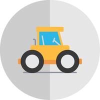 Road Roller Flat Scale Icon vector