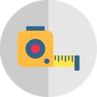 Tape Measure Flat Scale Icon vector