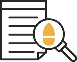 Evidence Skined Filled Icon vector