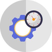 Efficiency Flat Scale Icon vector