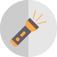 Flashlight Flat Scale Icon vector