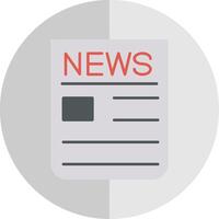 Breaking News Flat Scale Icon vector