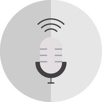 Voice Assistant Flat Scale Icon vector