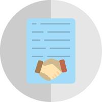 Handshake Flat Scale Icon vector