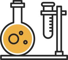 Lab Skined Filled Icon vector