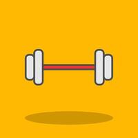 Dumbbell Filled Shadow Icon vector