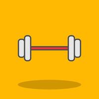 Dumbbell Filled Shadow Icon vector