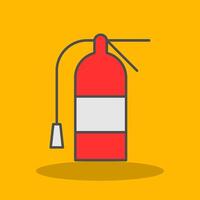 Extinguisher Filled Shadow Icon vector