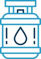 Propane Line Blue Two Color Icon vector