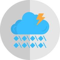 Hail Flat Scale Icon vector