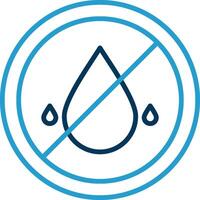 Embargo Line Blue Two Color Icon vector