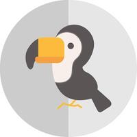 Toucan Flat Scale Icon vector