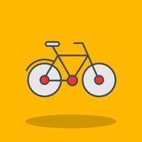 Bicycle Filled Shadow Icon vector