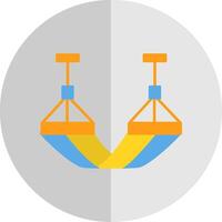 Hammock Flat Scale Icon vector