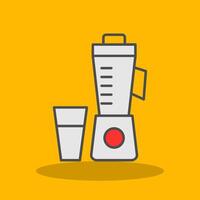 Juicer Filled Shadow Icon vector