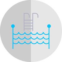 Swimming Pool Flat Scale Icon vector