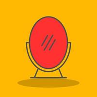 Mirror Filled Shadow Icon vector