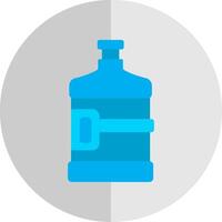 Water Flask Flat Scale Icon vector