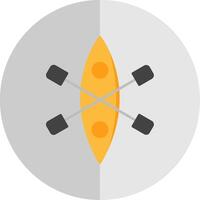 Kayak Flat Scale Icon vector