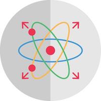 Atom Flat Scale Icon vector