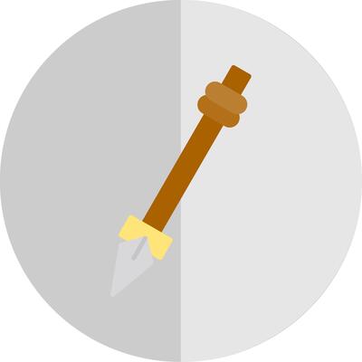 Spear Flat Scale Icon