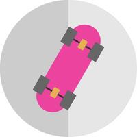 Skates Flat Scale Icon vector