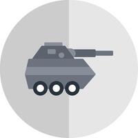 infantería camioneta plano escala icono vector