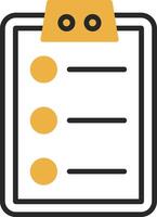 To Do List Skined Filled Icon vector