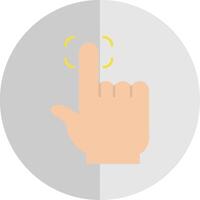 Finger Print Flat Scale Icon vector