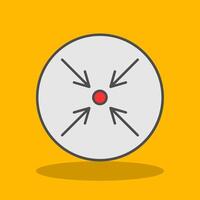 Minimize Filled Shadow Icon vector