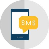 Sms Flat Scale Icon vector