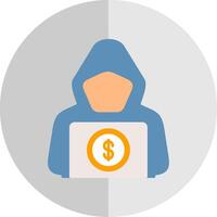 Money Laundering Flat Scale Icon vector
