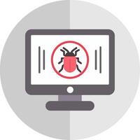 Malware Flat Scale Icon vector