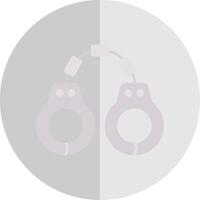 Handcuffs Flat Scale Icon vector