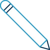 Pen Line Blue Two Color Icon vector