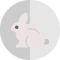 Rabbit Flat Scale Icon vector