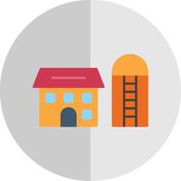 Silo Flat Scale Icon vector