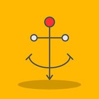 Harbour Filled Shadow Icon vector