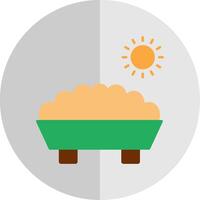Trough Flat Scale Icon vector