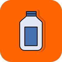 Detergent Filled Orange background Icon vector