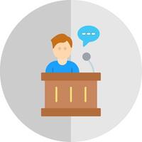 Speech Flat Scale Icon vector