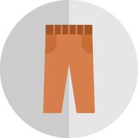 pantalones plano escala icono vector