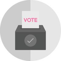 votar plano escala icono vector