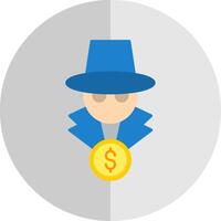 Fraud Flat Scale Icon vector