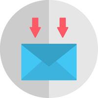 Mail Flat Scale Icon vector