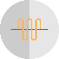 Audio Wave Flat Scale Icon vector