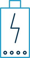 Power Line Blue Two Color Icon vector