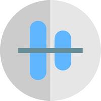 Vertical Align Centre Flat Scale Icon vector