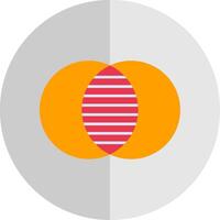 Overlap Flat Scale Icon vector