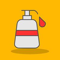 Liquid Soap Filled Shadow Icon vector